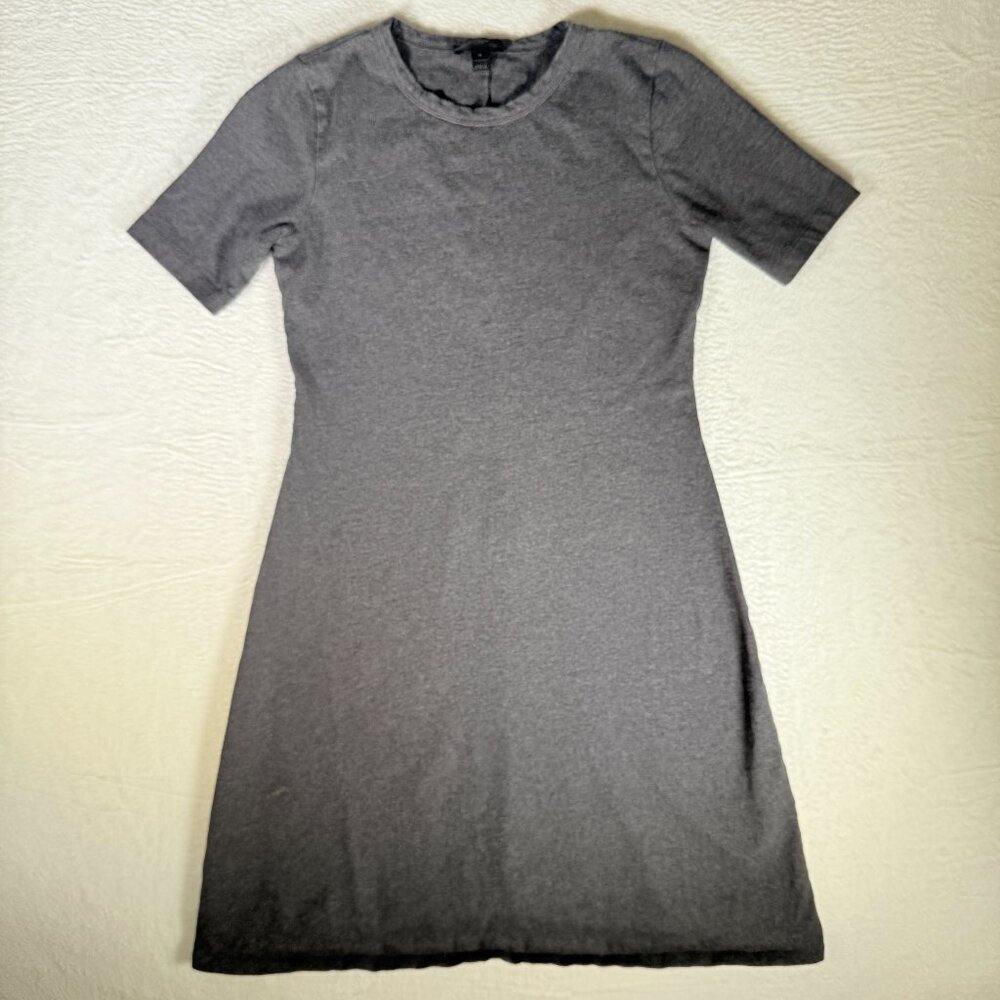 J. Crew Short Sleeve Knit Dress‎ Gray Cotton Size XS